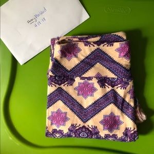 Purple Aztec leggings
